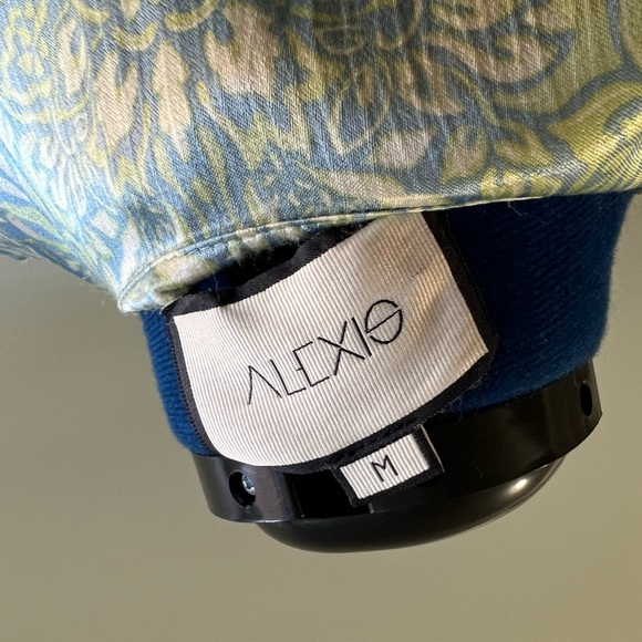 Alexis Blue Cream and Green Viscose Dress Maxi Women’s Size Medium - Picture 8 of 11